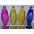 Haonai newest developed bottle series,fish shape glass bottle